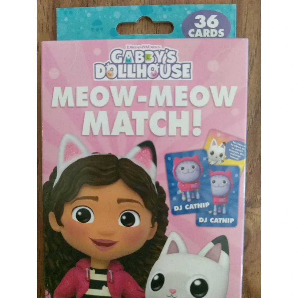 Gabby's Dollhouse Meow-Meow Match Card Game Pack With 36 Cards Inside Box New!